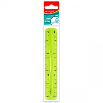 Rigla flexibila verde neon 15 cm Keyroad