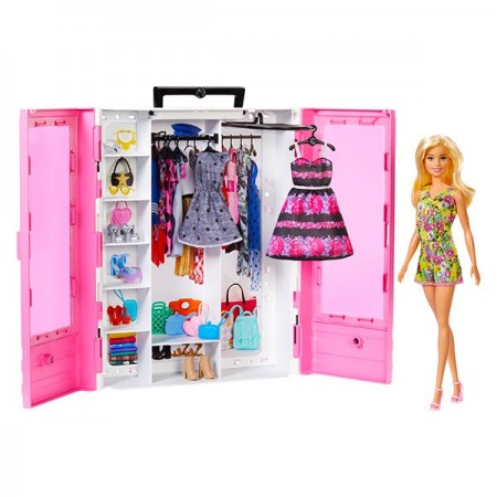 Set de joaca Barbie Fashionistas si dulapul cu  haine