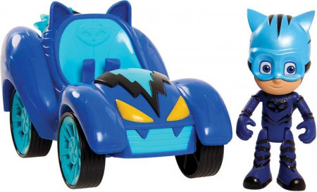 Set de joaca Eroi în Pijama, masinuta Hero Blast (Cat Car) si figurina Pisoi (Catboy)
