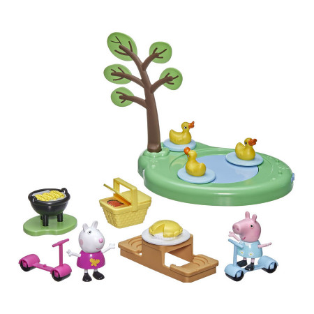Set de joaca Peppa Pig cu figurine Peppa si Suzy - La picnic