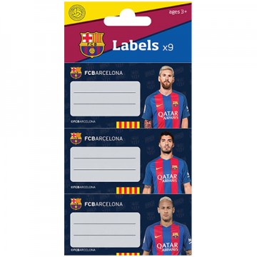 Set etichete caiet 9 buc FC Barcelona