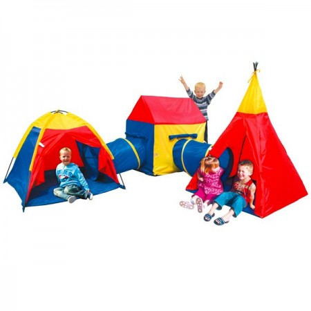 Set trei corturi pentru copii cu doua tunele iPlay