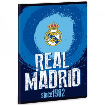 Caiet cu foaie velina FC Real Madrid albastru A5 40 file
