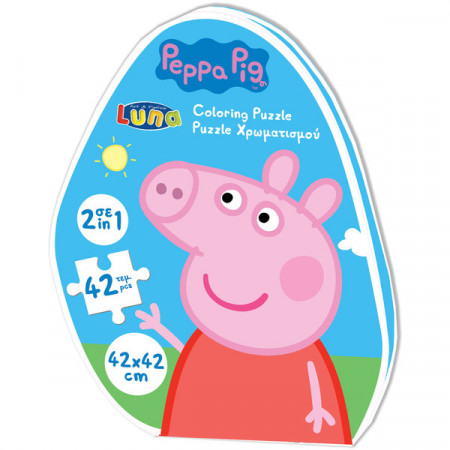 Puzzle Peppa Pig 2 in 1 cu 42 piese