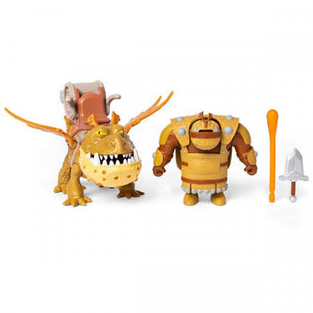 Set de joaca Cum sa-ti dresezi dragonul - Figurine Fishlegs si Meatlug - 17 cm