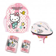 Echipament de protectie in rucsac, Casca, Cotiere si Genunchiere Hello Kitty