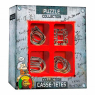 Set 4 piese Metal Brain Puzzles Extreme