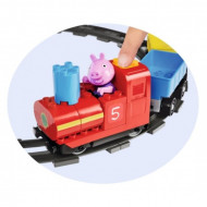 Set de constructie Big Bloxx Peppa Pig - Calatorie cu trenul