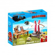 Set de joaca Gobber si lansatorul de oite Playmobil Dragons