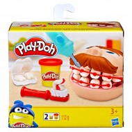 Set de joaca Mini Cabinetul dentistului Play-Doh cu 2 cutiute de plastilina