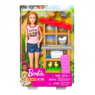 Set de joaca Papusa Barbie la Ferma de animale