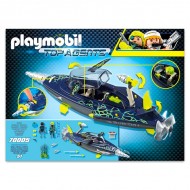 Set de joaca Submarinul distrugator al echipei S.H.A.R.K Top Agents Playmobil