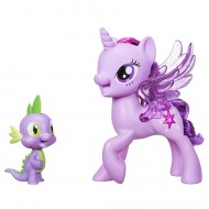 Set Duetul Prieteniei Twilight Sparkle si dragonul Spike My Little Pony:Filmul
