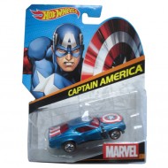 Masinuta Captain America 1/64 Hot Wheels Marvel