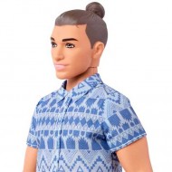 Papusa Ken Fashionistas Saten cu camasa Barbie
