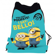 Sac de umar cu snur Minions 44 cm