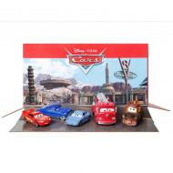 Set 5 masinute Disney Cars - Fulger McQueen, Bucsa, Sally, Doc Hudson si Red