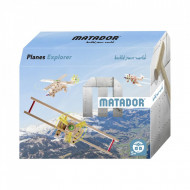 Set de constructie din lemn Matador Explorer - Avion