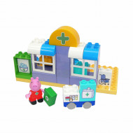 Set de constructie portabil Big Bloxx cabinetul medical al lui Peppa Pig