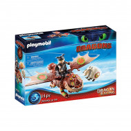 Set de joaca Playmobil Cum sa iti dresezi dragonul - Fishlegs si Meatlug 70729