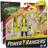 Figurina Power Ranger cu accesorii - Yellow Ranger si Morphin Jax Beastbot