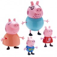 Set 4 figurine Peppa Pig - familia Peppa Pig