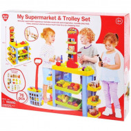 Set de joaca PlayGo - Supermarket 76 piese