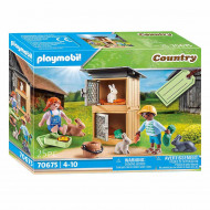 Set de joaca Playmobil Country Casuta iepurasilor 70675