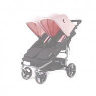 Set 2 parasolare roz pentru carucior Easy Twin Baby Monsters