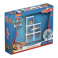 Set de constructie magnetic Geomag MagiCube Chase si masina de politie Patrula Catelusilor