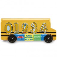 Autobuzul de Scoala cu numere din lemn Melissa&Doug