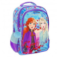 Ghiozdan ergonomic Elsa si Anna, 3 compartimente, Disney Frozen