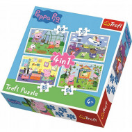 Puzzle Peppa Pig 4 in 1 - 35, 48, 54 si 70 piese
