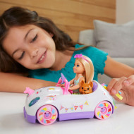 Set de joaca Barbie Club - Papusa Chelsea si Masinuta Unicorn