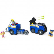 Set de joaca Masina de politie 2 in 1 cu figurine Chase si Skye Paw Patrol - Patrula Catelusilor
