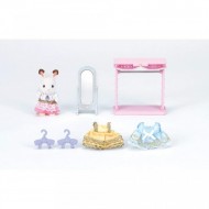 Set de joaca mobila pentru Dressing cu Figurina Iepuras Sylvanian Families