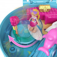 Set de joaca Polly Pocket - Plaja in gentuta cu delfini