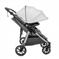 Carucior pentru gemeni Easy Twin 4 Silver Baby Monster