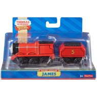James Trenulet Locomotiva Motorizata cu Vagon Thomas&Friends Wooden Railway