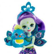 Papusa Patter Peacock cu figurina Flap EnchanTimals