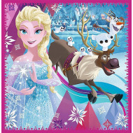 Puzzle Frozen 3 in 1 - 20, 36 si 50 piese