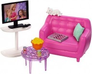 Set mobila de joaca Barbie camera de zi si accesorii