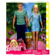 Set Papusa Barbie, Ken si catel