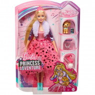 Barbie Princess Adventure - Papusa blonda cu catel