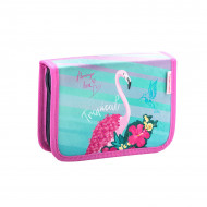 Ghiozdan scoala echipat Belmil Customize me - Flamingo love