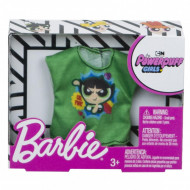 Haine Barbie - Tricou verde cu imprimeu Powerpuff Girls