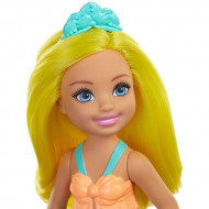 Papusa Barbie Chelsea Dreamtopia sirena cu parul blond
