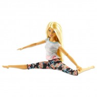 Papusa Barbie Made To Move flexibila Yoga blonda - Complet Articulata
