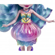 Papusa Jelanie Jellyfish si figurina Stingley Enchantimals Royal Ocean Kingdom