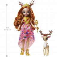 Papusa Queen Daviana si figurina Grassy EnchanTimals Royal